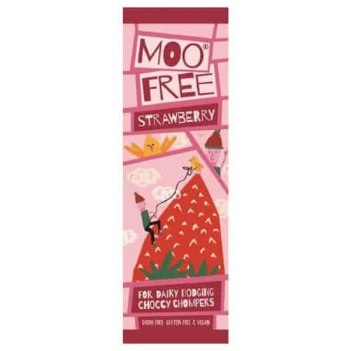 Moo Free Strawberry vegansk sjokolade