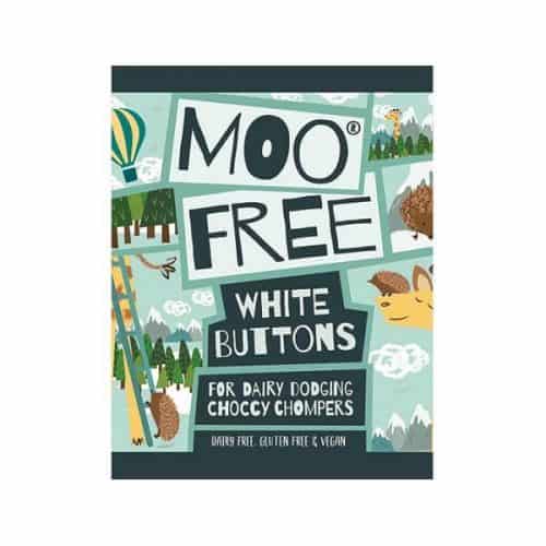 Moo Free White Choccy Buttons sjokoladeknapper