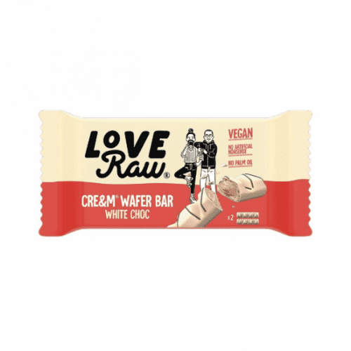 LoveRaw White Choc Cream Wafer