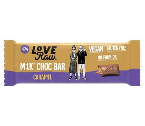 LoveRaw Milk Choc Bar Caramel