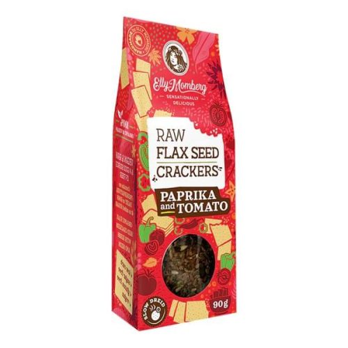 Elly Momberg Flax Seed Crackers Paprika and Tomato