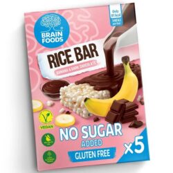 Brain Foods Rice Bar Banana and Dark Chocolate Multipack